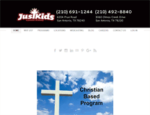 Tablet Screenshot of myjustkids.com